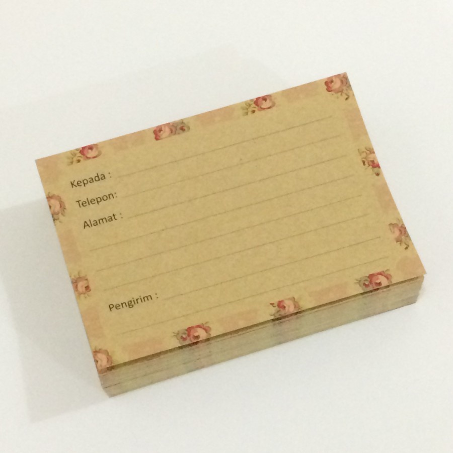 

Stiker pengiriman eco-friendly ramah lingkungan Sticker OLShop samson kraft 7x10cm minimal order 100pcs