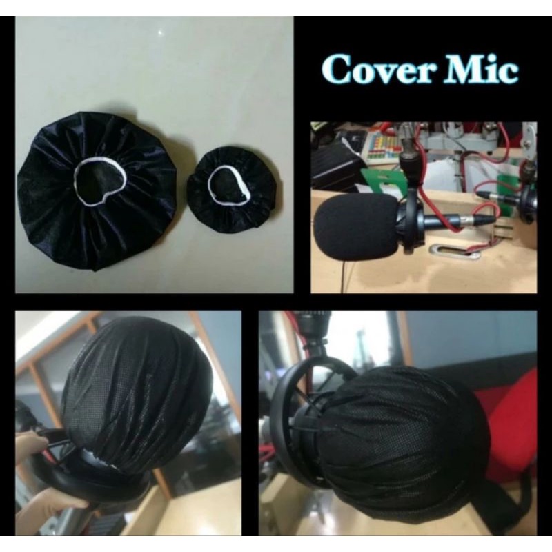 Cover mic XL / Sarung mic jumbo 100pcs Condenser mic, mic recording, podcast mic Disposable
