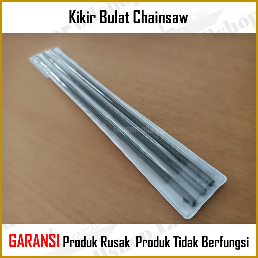 Kikir Bulat Rantai Chainsaw Files Senso Gergaji Mesin Saw Files 3/16&quot; 4.8 MM Isi 3 Pcs
