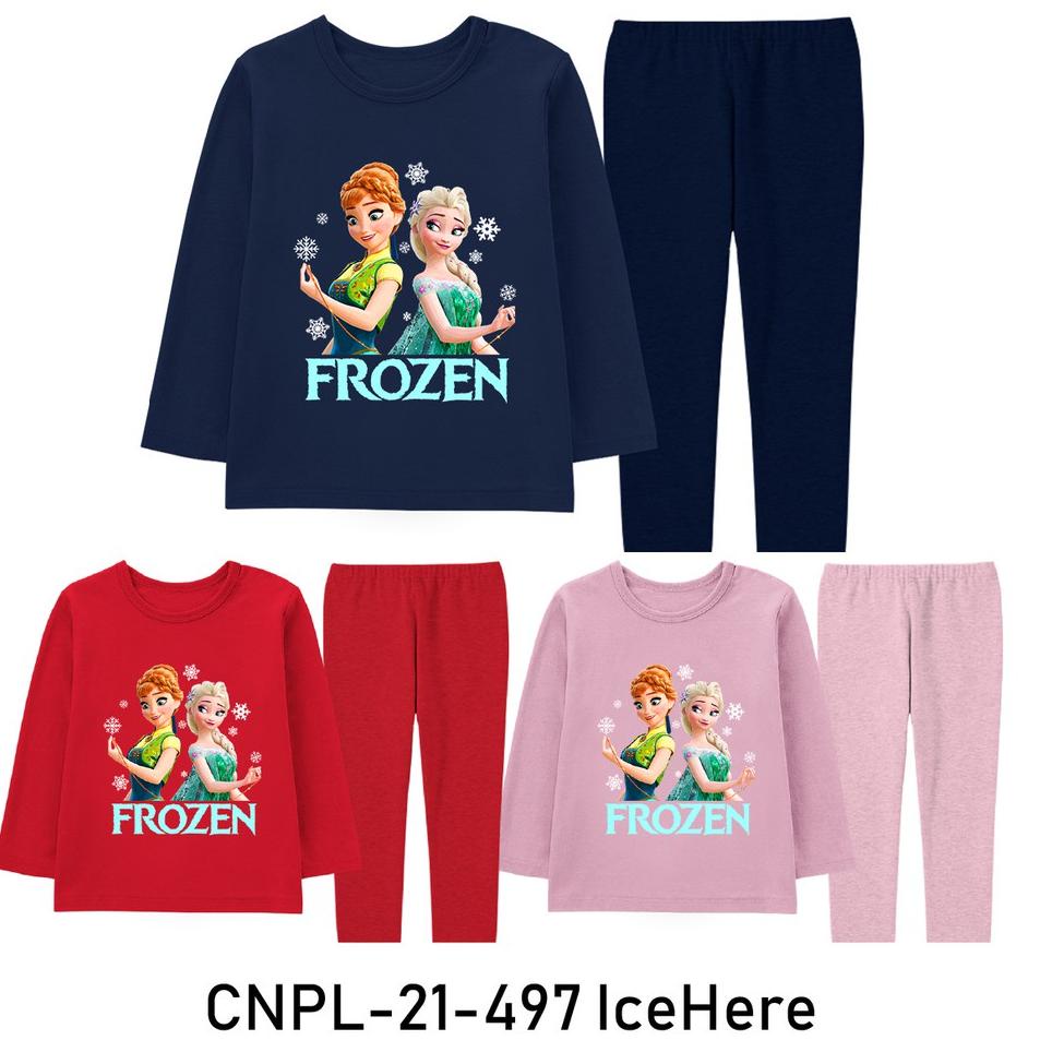 Piyama Anak FROZEN Elsa Anna Usia 2 3 4 5 6 7 8 Tahun Baju Perempuan Disney [GNF.31Oc22l]
