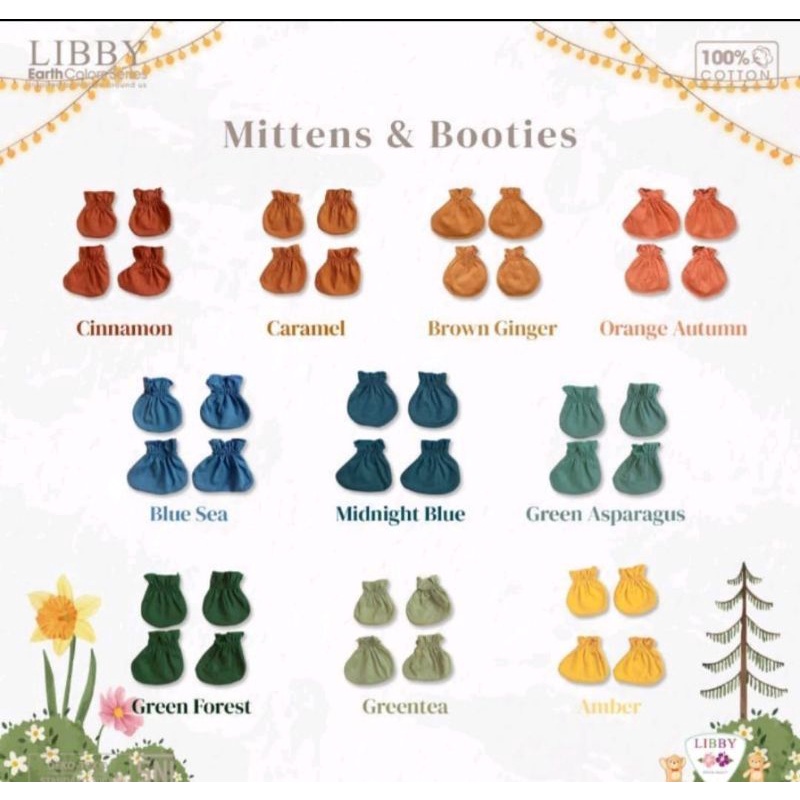 Libby Sarung Tangan Kaki set / mitten booties
