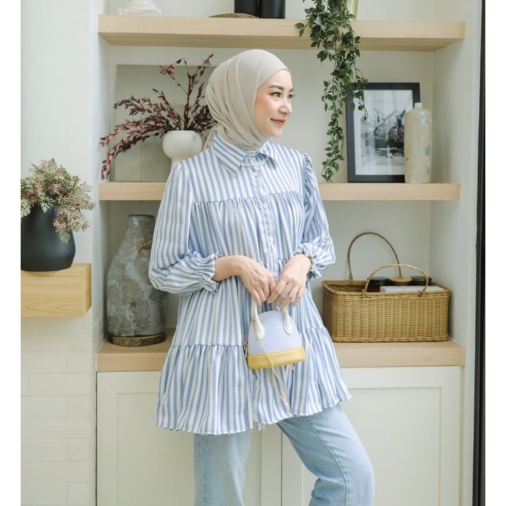 AZKIA STRIP SOFTBLUE HAIDEEORLIN / ARUMI ROUNA WHITE HAIDEE / AZKIA ARUMI HAIDEEORLIN