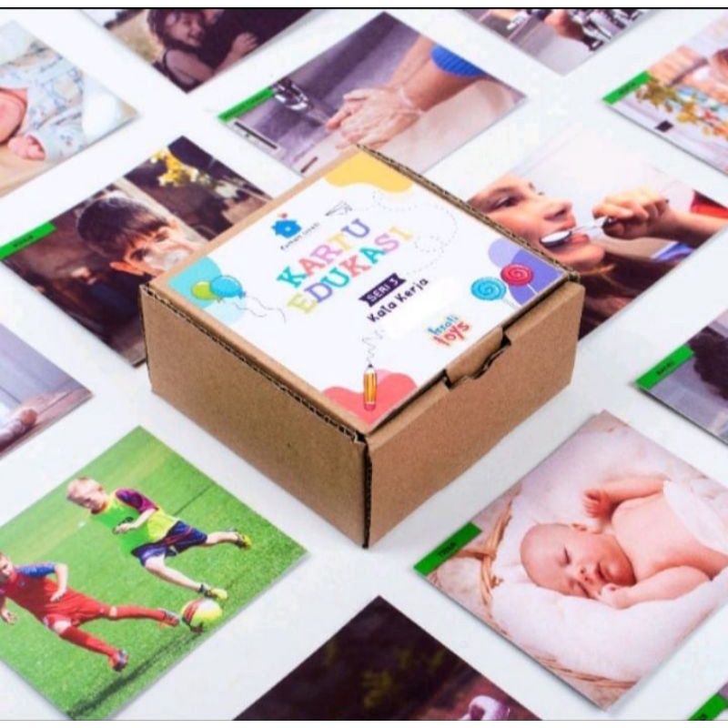 GE TOYS MAINAN PAKET KARTU 6 BOKS/ALAT TERAPI WICARA MAINAN EDUKATIF