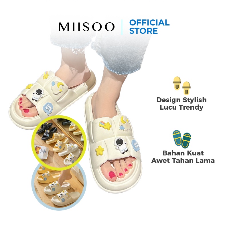 MIISOO Sandal Wanita Jelly ASTRONOUT Import Anti slip Premium Quality Sendal Wanita Karet EVA Jelly 