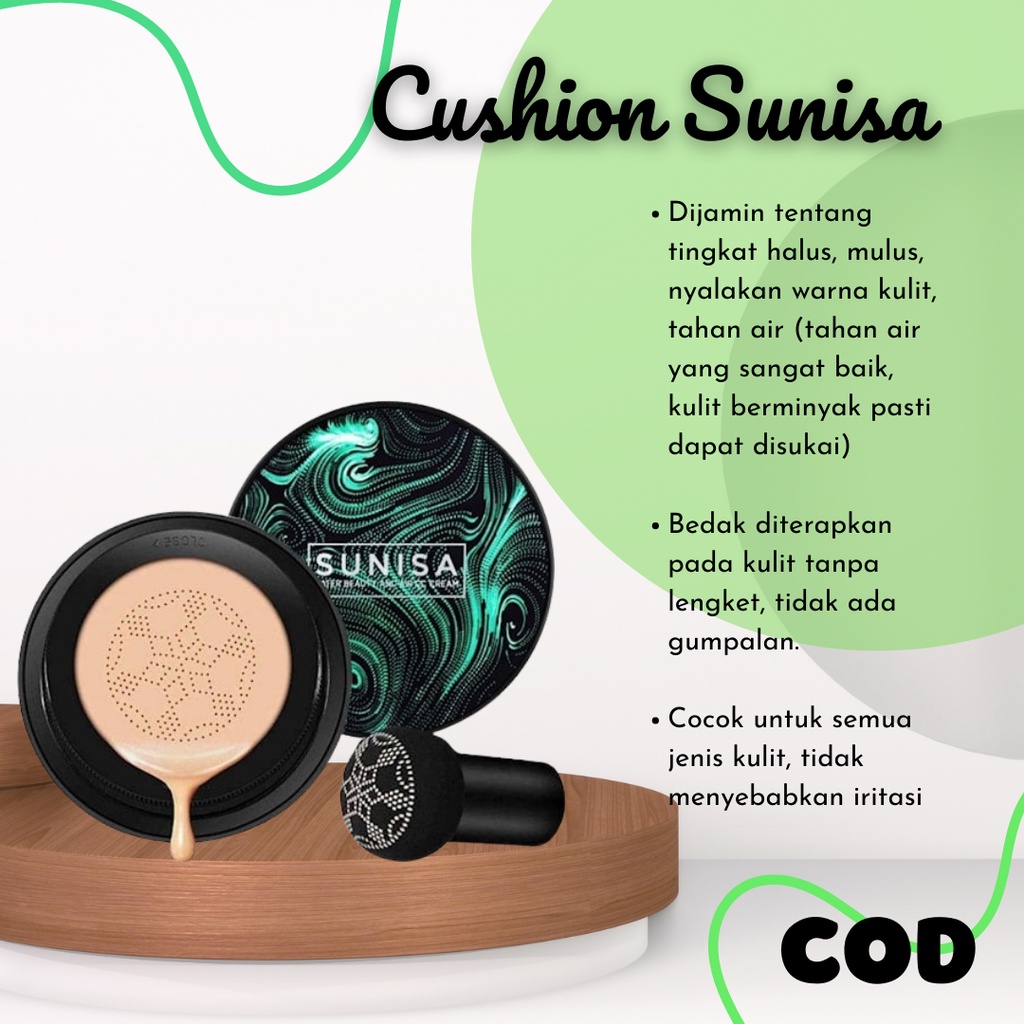 Sunisa Bedak Sunisa Cushion Waterproof Original Anti air Ori BPOM