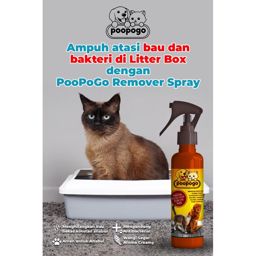 POOPOGO Pet Pee Deodorizer Cairan Penghilang Bau Pipis Peliharaan