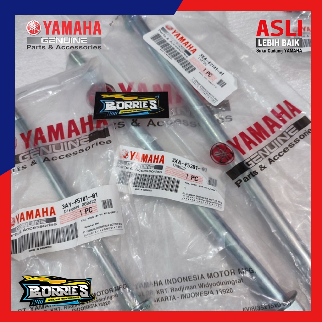 As Mur 3 Set Roda Depan Belakang Dan As Arm Set Yamaha F1Zr Fizr Original