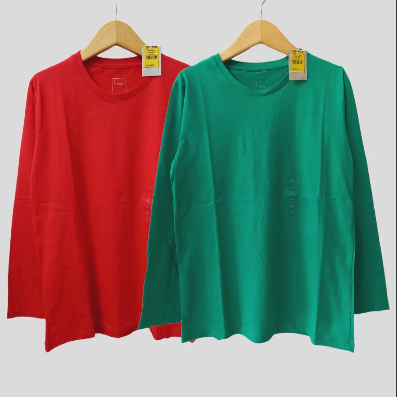 Kaos Polos Lengan Panjang Wanita T Zone