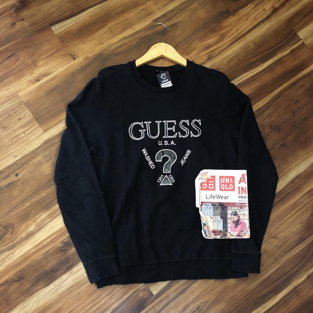 Jual Crewneck Guess Second Original | Shopee Indonesia