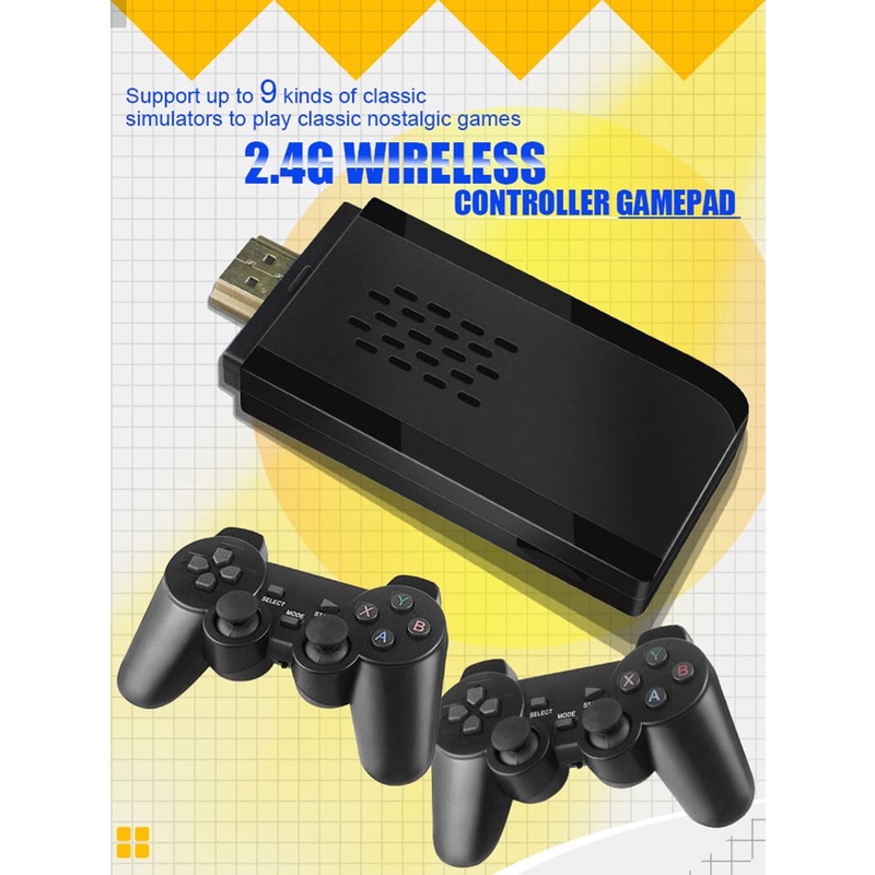 GAMEPAD 16 BIT MULTIMEDIA SEGA DINGDONG WIRELESS CONTROL GAMEPAD 24G(HDMI 4K ULTRA HD)