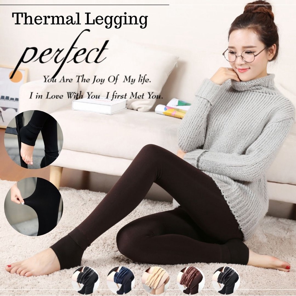 Legging Winter Celana Thermal Musim Dingin Fasion Korea Import CT01