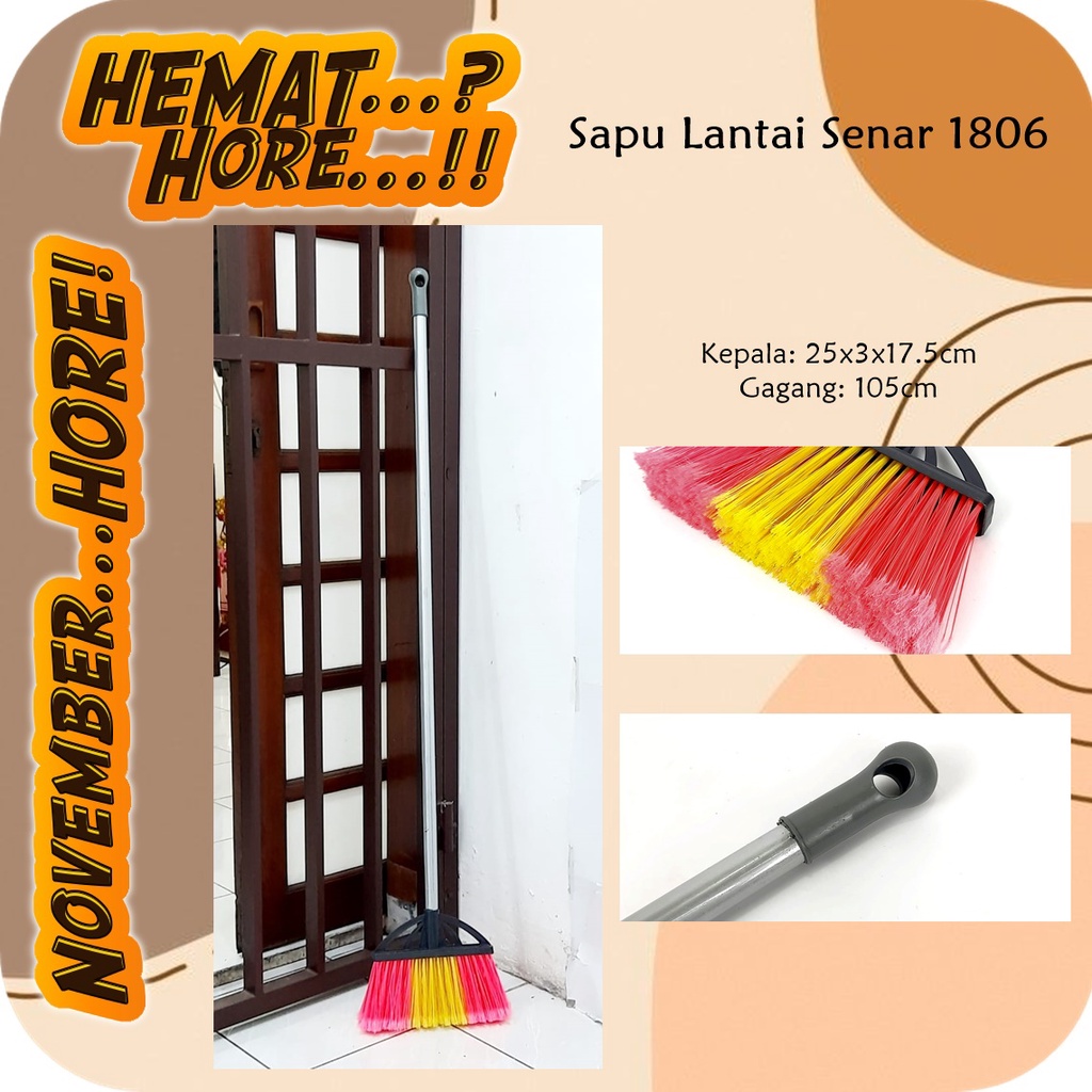 Sapu Lantai Nylon Sapu Senar 1806 Dynamic