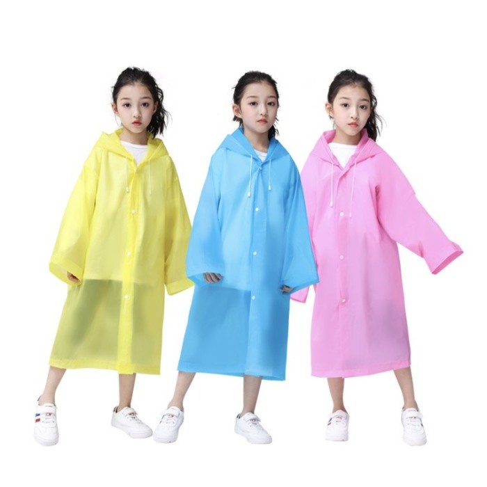 Jas Hujan Anak Eva Kids Raincoat Jas Hujan Lightweight Fashion Korea