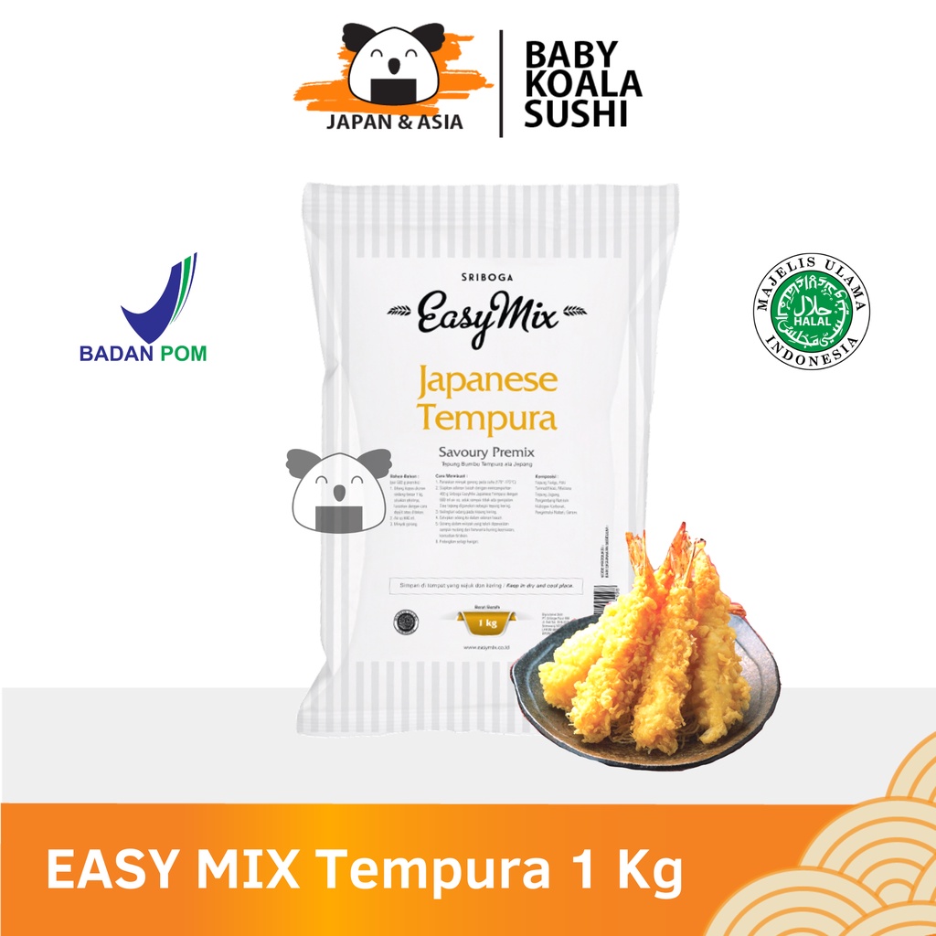 EASY MIX Tepung Goreng Tempura 1 Kg Halal | Tempurako Ala Jepang