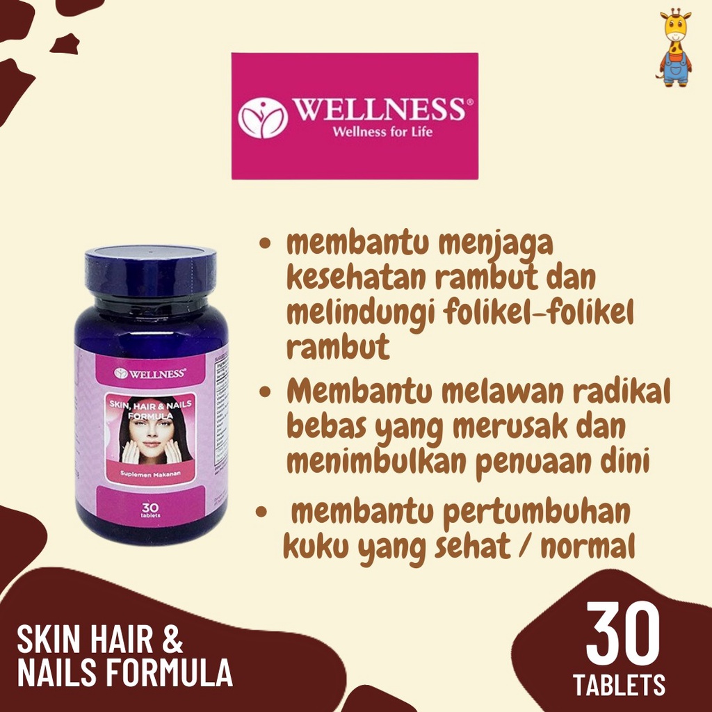 Wellness Skin Hair &amp; Nail 30 Tablet