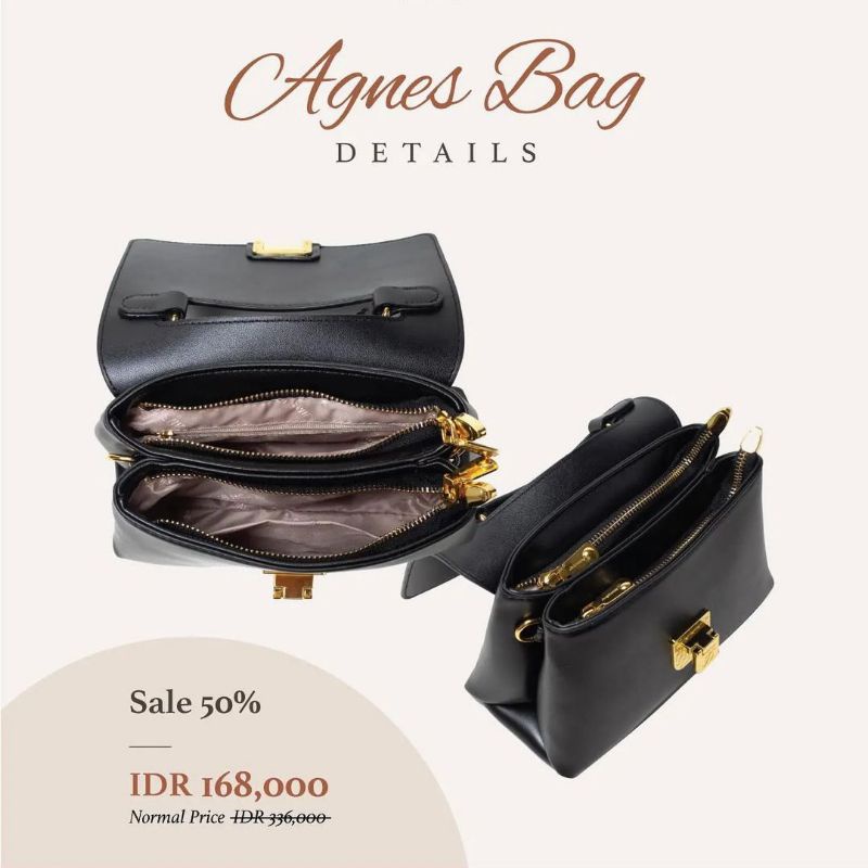 [New Arrival] Agnes Bag Tas Selempang Jims Honey