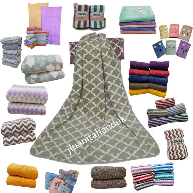 HANDUK TOWEL MICROFIBER 50X100 JOY LIFE