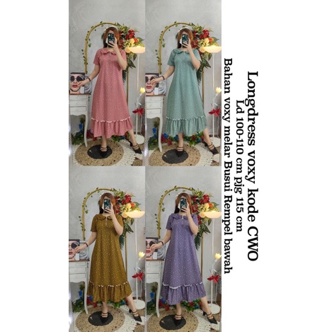 Dress voxy busui longdress kode cwo cwp