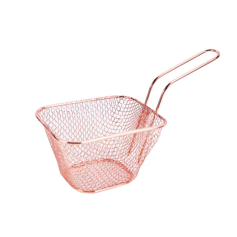 MINI FRYER BASKET KERANJANG SAJI FRENCH FRIES STAINLESS / KERANJANG MINI HOLDER KENTANG GORENG