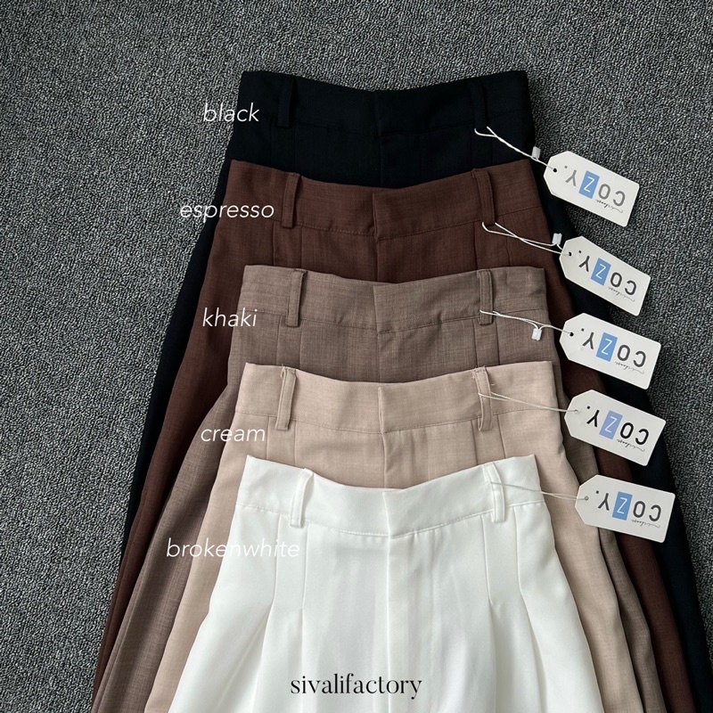 SIVALI Carla Pants 442 - Celana Kulot Wanita - Loose Pants - Celana Kantor Formal / Casual