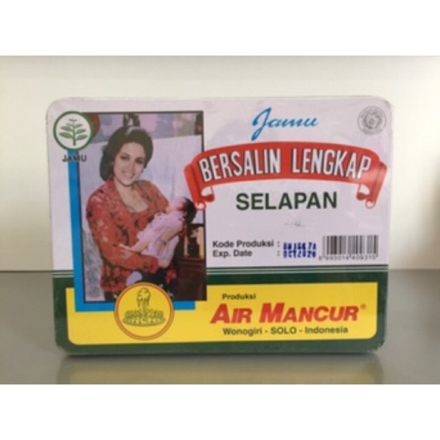 Bersalin Lengkap Selapan Air Mancur Jamu Kotak