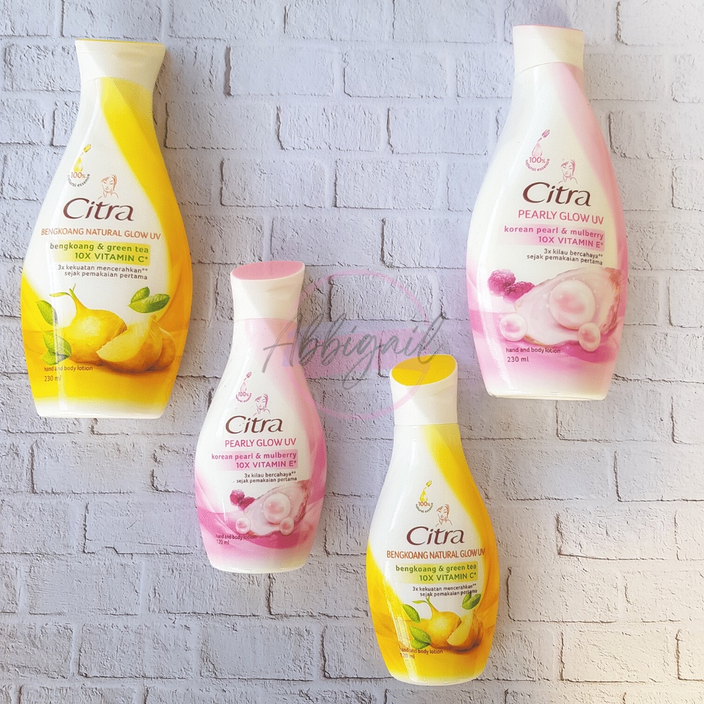 𝘈𝘉𝘎✰ Citra Hand and Body Lotion / Citra Pearl Glow UV / Citra Bengkoang &amp; Green Tea Natural Glow UV / Handbody Citra 2030