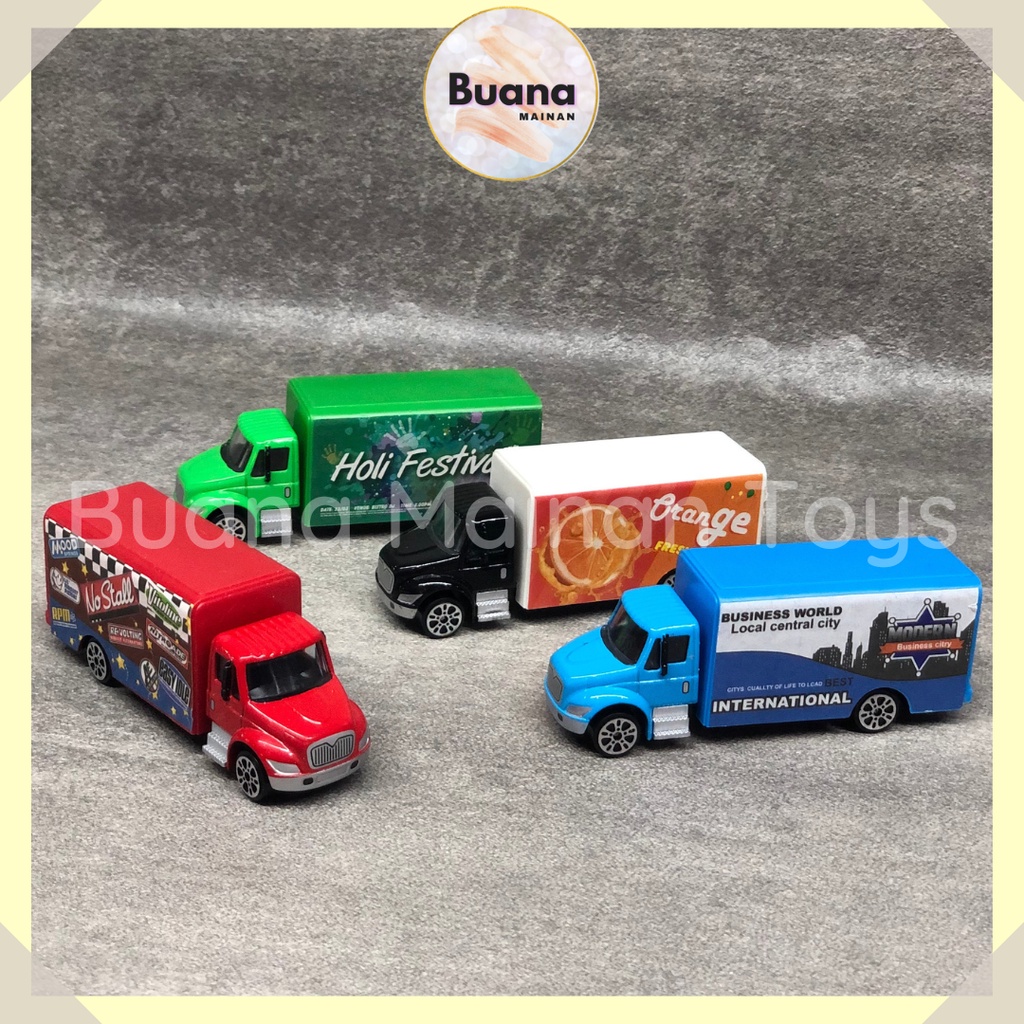 DIECAST DESONG MINI TRUCK CARRIER 1:55 MAINAN MOBIL ANAK COWO CEWE DS029