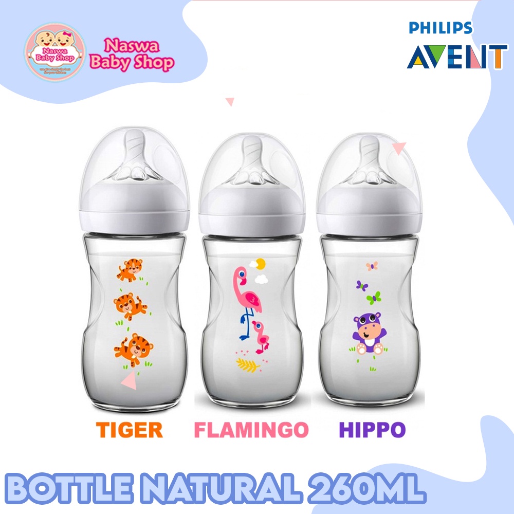 Jual Philips Avent Natural Bottle Single Botol Susu Bayi 260ml 1m ...