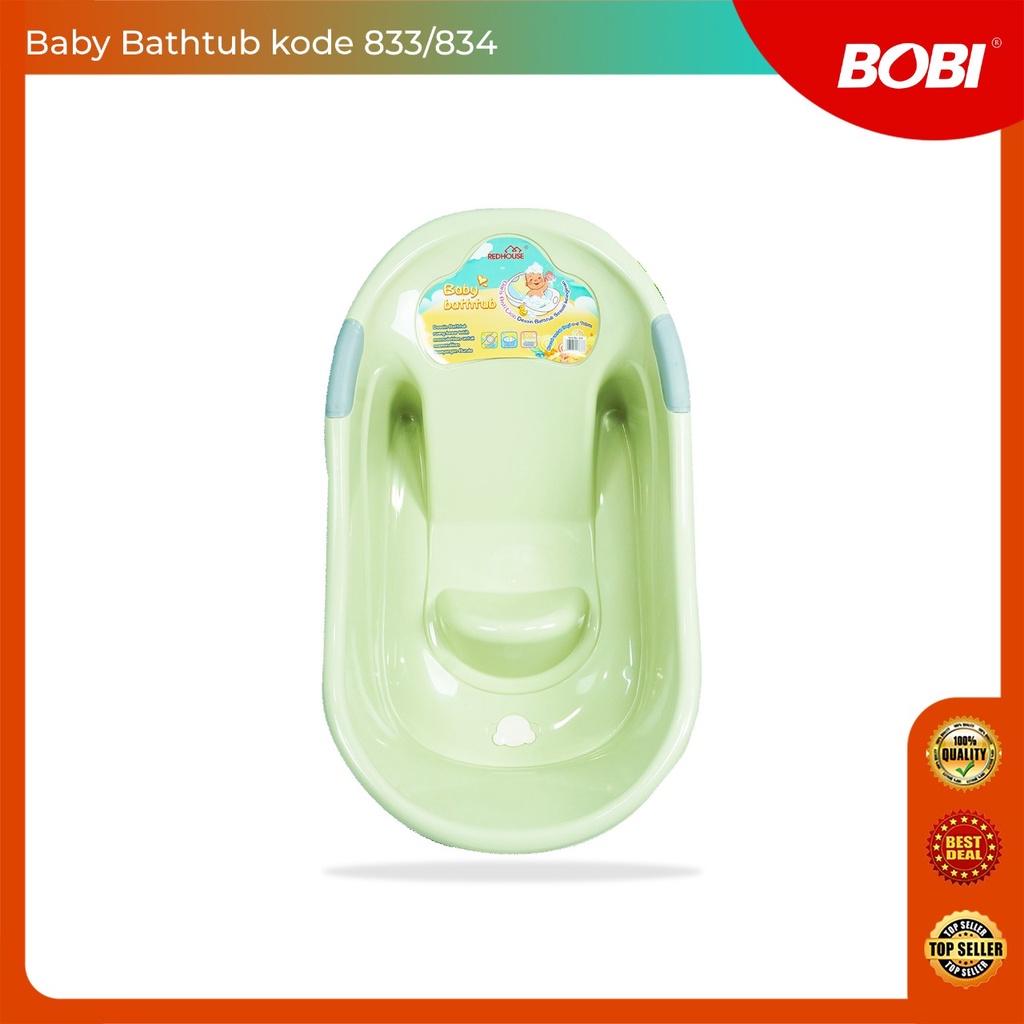 Baby Bathtub LARGE Bobi  / Bak Mandi Bayi Premium Warna Pastel / Bak Mandi Bayi Simple dan Praktis