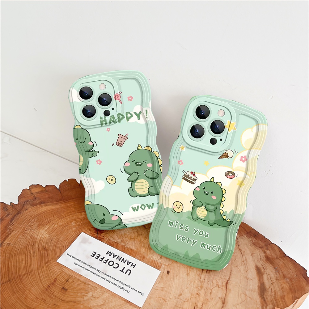 Soft Case TPU Motif Dinosaurus Untuk iPhone 11 13 12 14 Pro MAX 7 8 Plus 6 6s Plus XR 14 Plus X XS MAX SE 2020