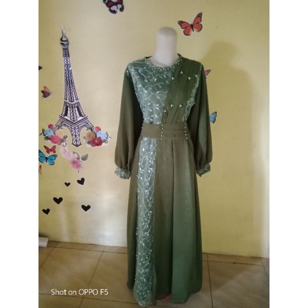 gamis lebaran terbaru gamis moderen