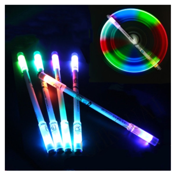 Mainan Fidget Spinner LED Flexible Bahan Plastik Untuk Anak / Dewasa