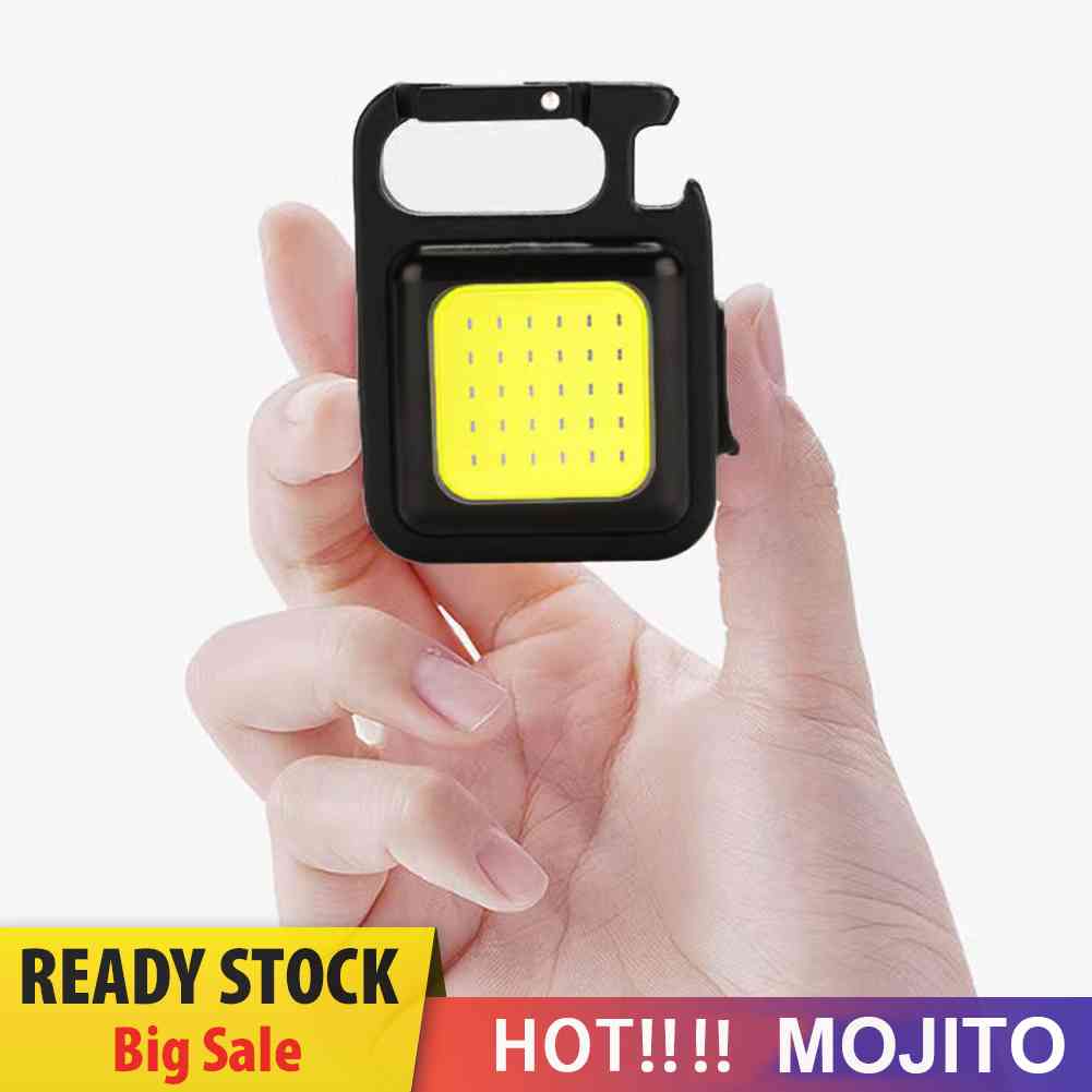 Lampu Senter LED COB Mini 400lm Anti Air Dengan Gantungan Kunci Untuk Camping / Darurat