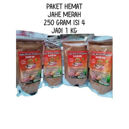 

Jahe Merah Original LAM 88 asli 250gr isi 4 jadi 1000gr / JAHE MERAH ORIGINAL PEDES ASLI JAHE MERAH PILIHAN