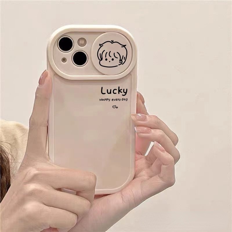 Case Pelindung Lensa Wajah Pria Dan Wanita Untuk IPhone 12 13 14 11 Pro Max X Xs Max Xr Nnby