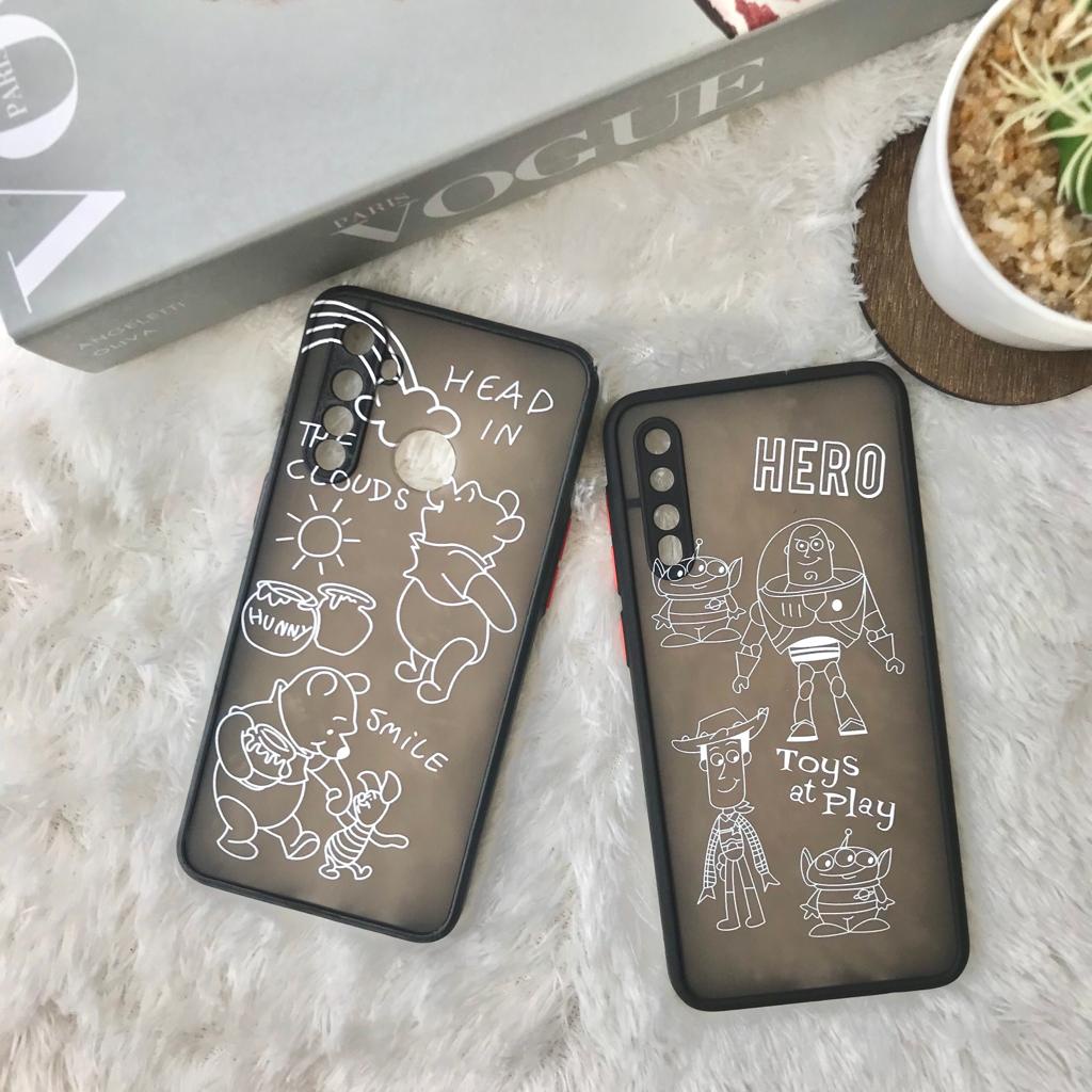 PRINTING HYBRID Pooh case realme c31 c35 50a prime 9 pro plus 8i narzo 50 7z 6 4g f7 C21Y C11 2021 3 5 5i 5 pro 6 7i c17 8 4g c11 c12 c15 c25 c20 c21 2020 A96 5G