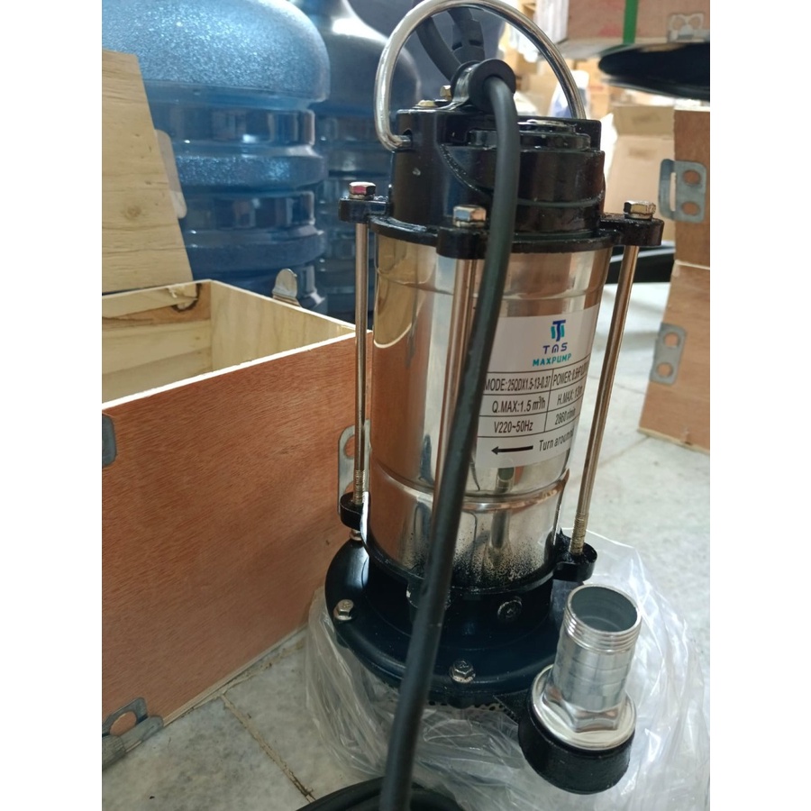 Pompa celup air bersih 1in pompa submersible water pump kolam stainles