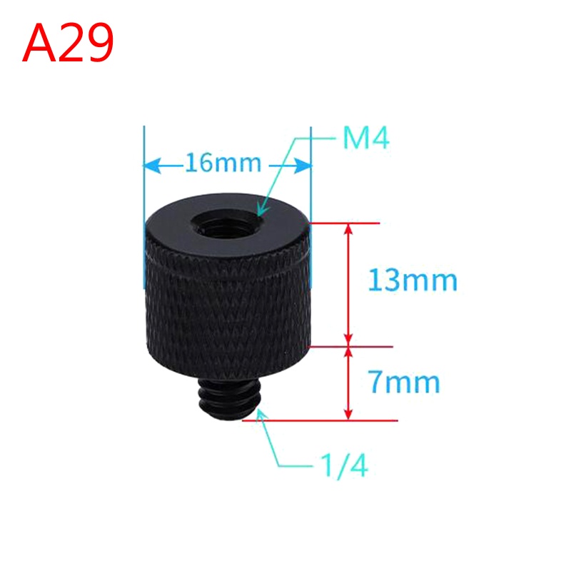 Btsg Adapter Ulir Aluminium Screw Adapter Tripod Thread Adapter Mount Adapter Sparepart Fotografi 1per4 Female/4M