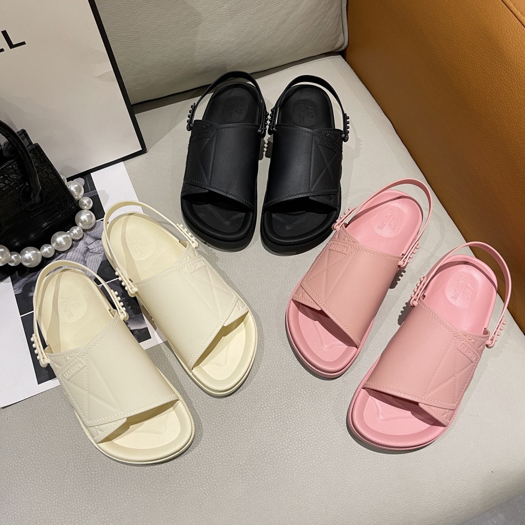 Sandal Tali Karet Slippers 2in1 Wanita Casual SP36 MALLSHOPPING