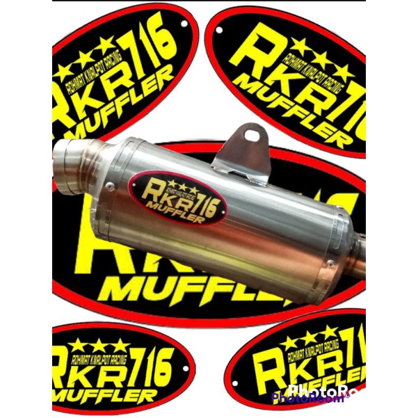terbaru knalpot racing RKR muffler oval cantol inlet 38