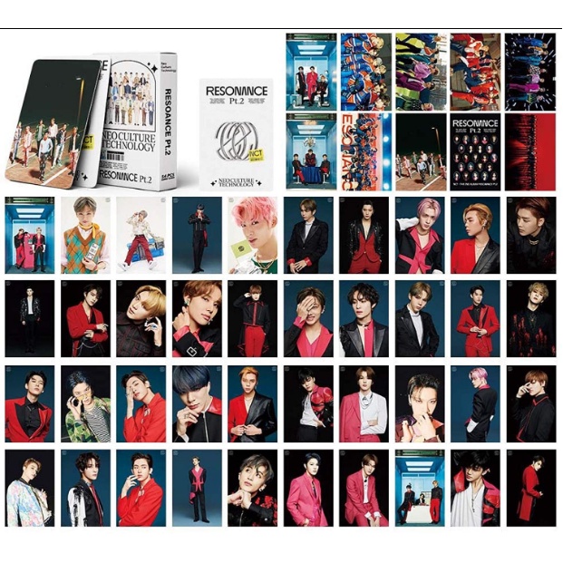 54pcs / set Kartu Lomo Foto Kpop HD Stray Kids ATEEZ GOT7 TWICE NCT 2020 NCT 127