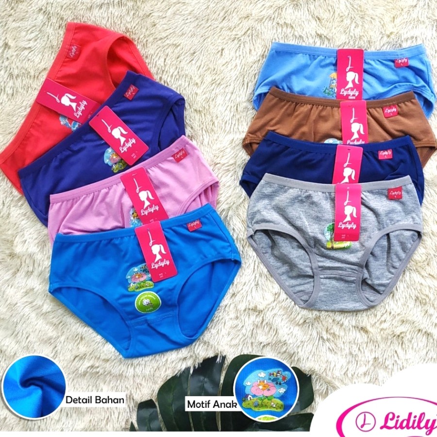 LYDYLY Celana Dalam Anak Perempuan L-044 CD Underwear Bahan katun Pakaian Dalam Nyaman Berkualitas