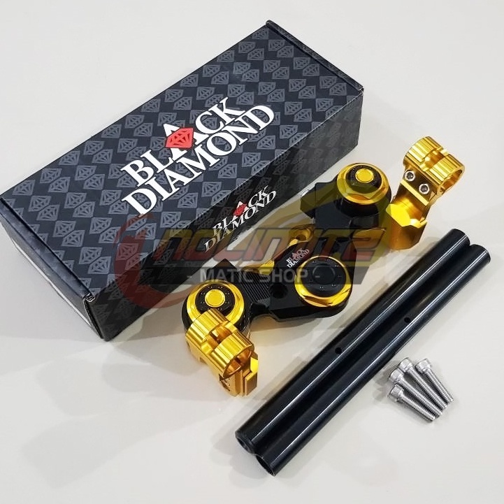 Stang Jepit Black Diamond Full CNC Aluminium NMAX XMAX ADV PCX