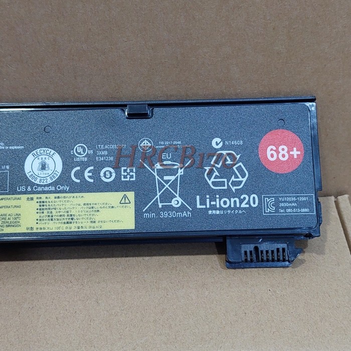 Baterai Lenovo Thinkpad X240 X250 T440 T450 K2450 Series 45N1126 Tebal  -HRCB