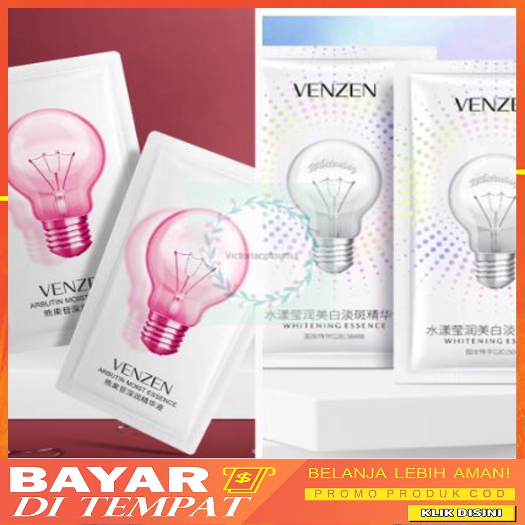 VEZE Whitening Essence Pemutih dan Pelembab Lampu Bohlam 2ml