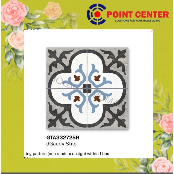 TERHEMAT ROMAN GRANIT 30 X 30 GTA332725R DGAUDY STILO