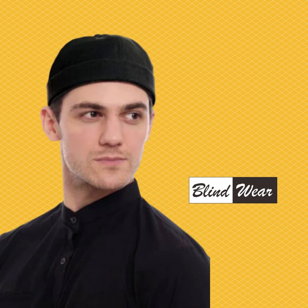 Miki Hat Peci UAS Modern Polos Premium Pria Laki Cowok Muslim