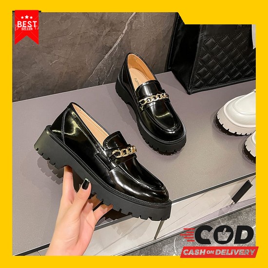 Sepatu Docmart Wanita Sekolah Cewek Murah Pdh Pdl Spatu Oxford Pantofe Sepatu Wanita Loafers / Sepa