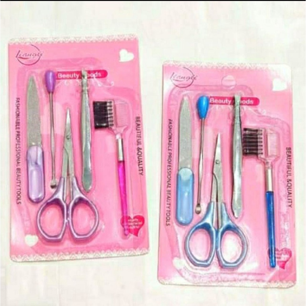 alat manicure pedicure / manicure set / pembersih kuku 5in1