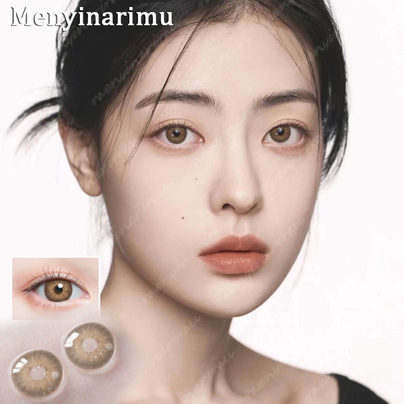 (COD)Menyinarimu PATTAYA Softlens Minus(-1~-6) Softlens Gray Lensa Mata Penuh Gaya Dan Cantik Softlens Brown Warna Lensa Kontak Soflen 2022 DIA 14.2MM New Dubai Import Premium Exoticon Softlen